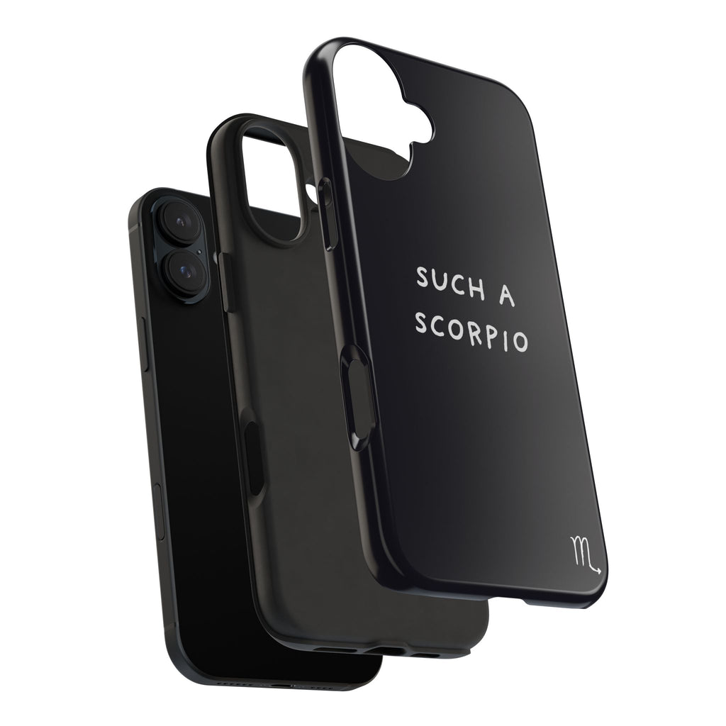 "Such a Scorpio" Phone Case - Black/White
