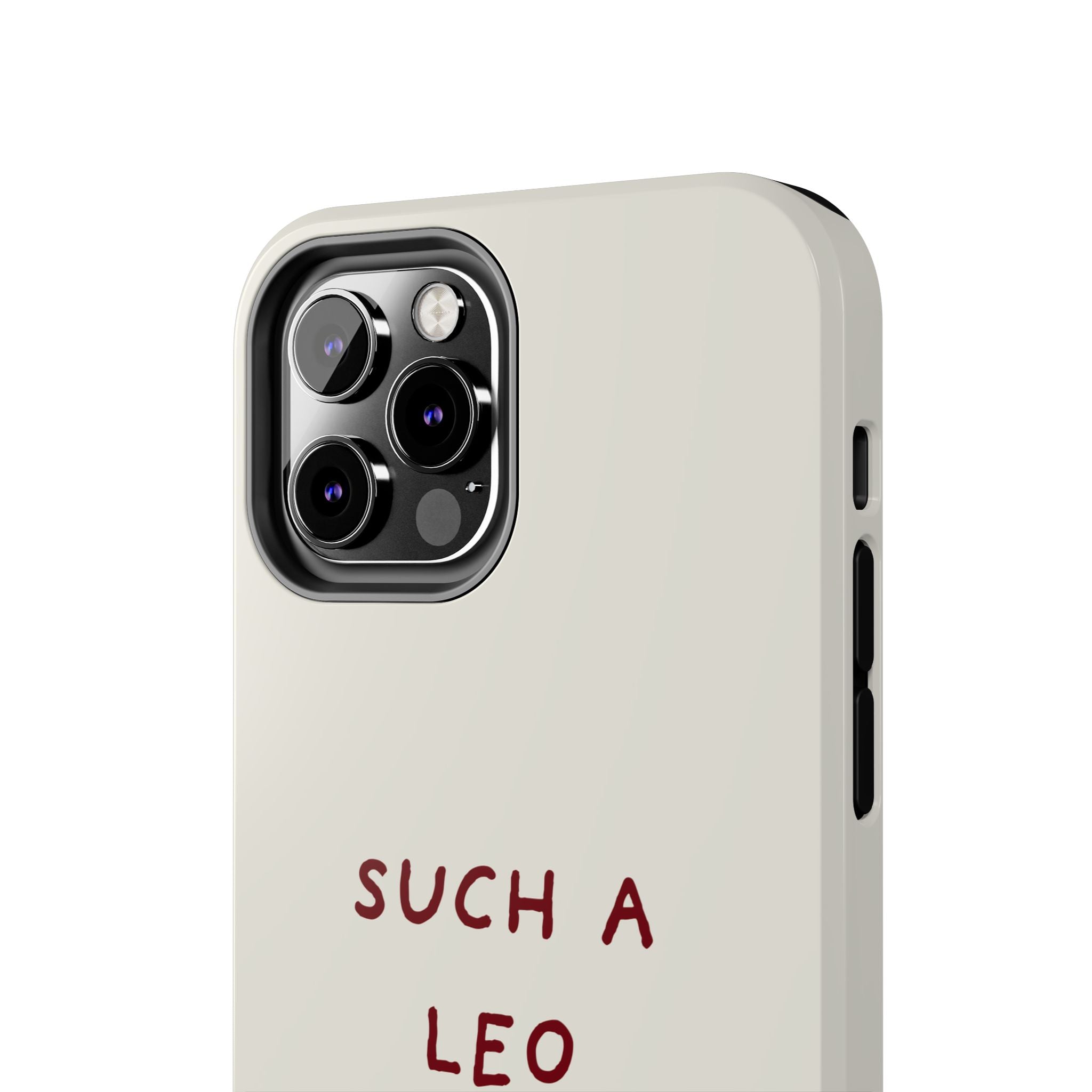 "Such a Leo" Phone Case - Cream/Red