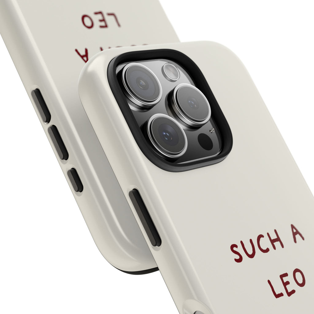 "Such a Leo" Phone Case - Cream/Red