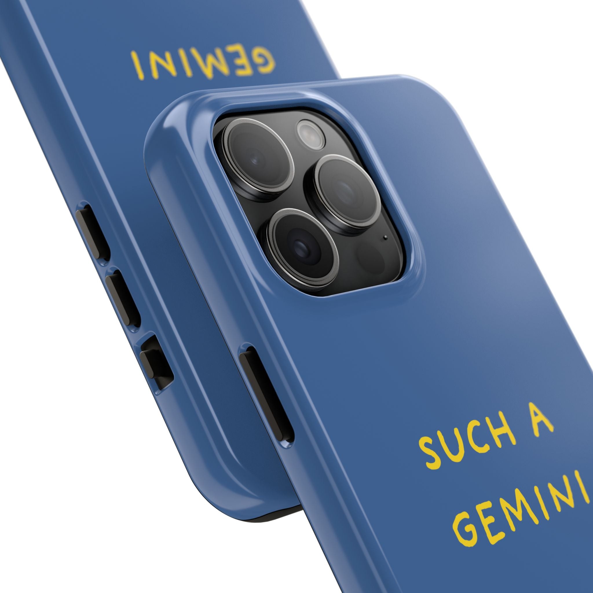 "Such A Gemini" Phone Case - Blue/Yellow