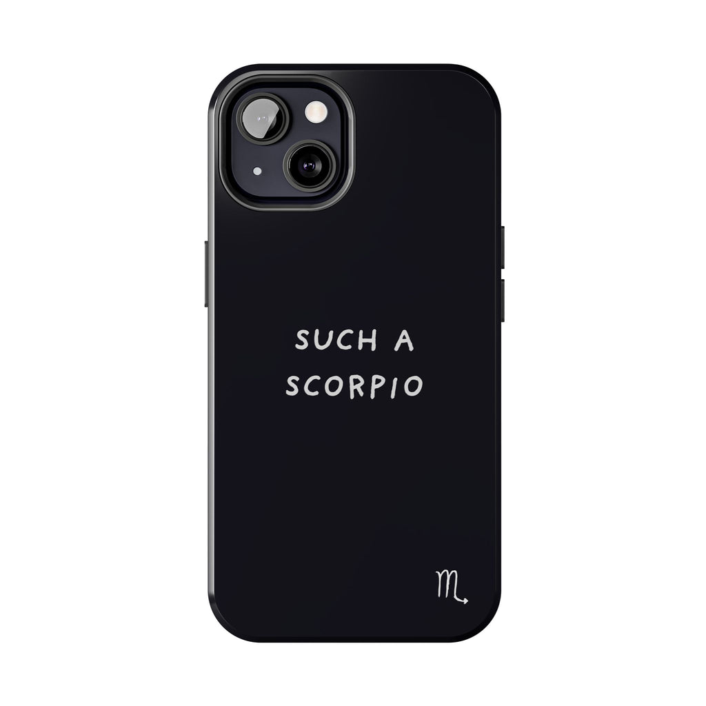 "Such a Scorpio" Phone Case - Black/White