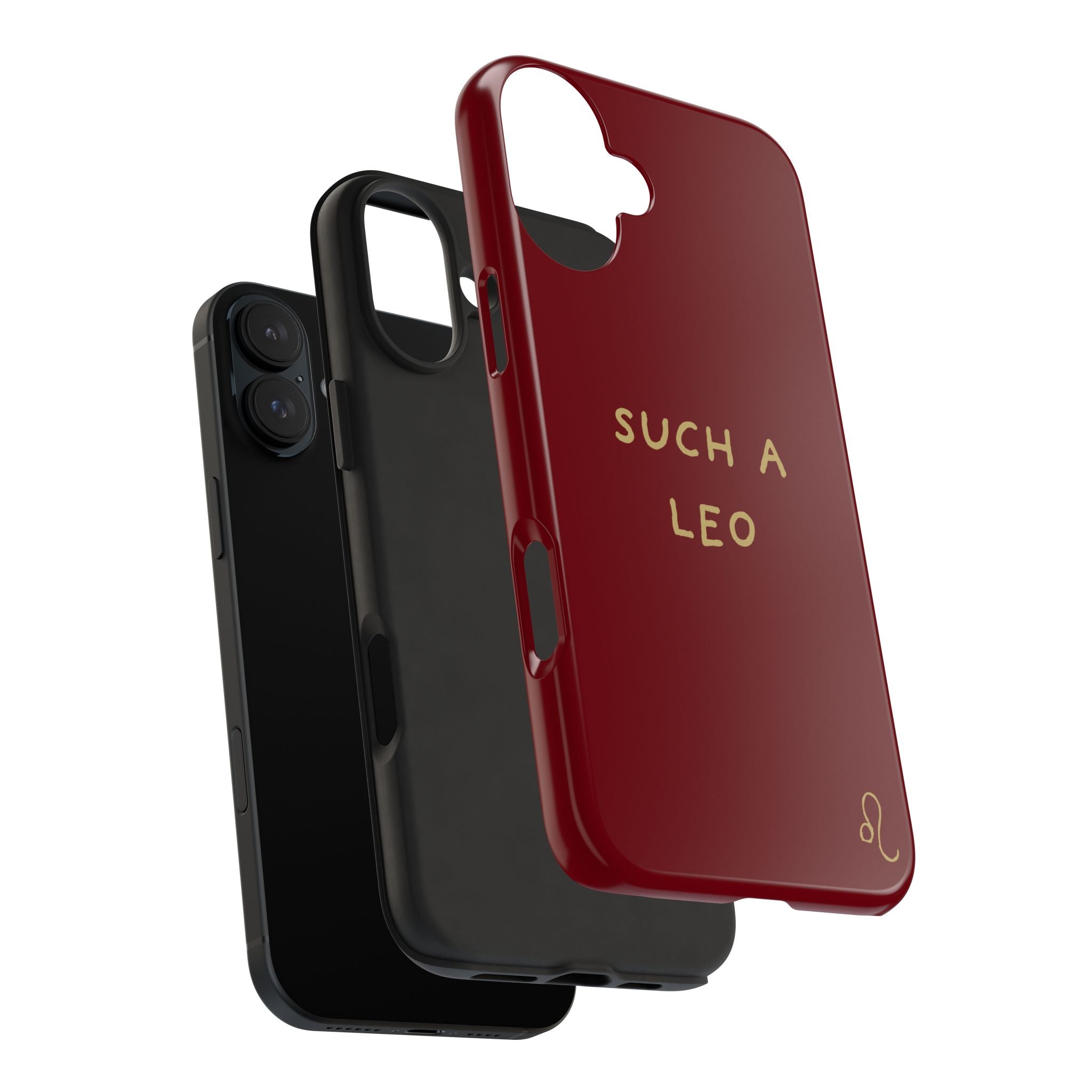 "Such a Leo" Phone Case - Red/Gold