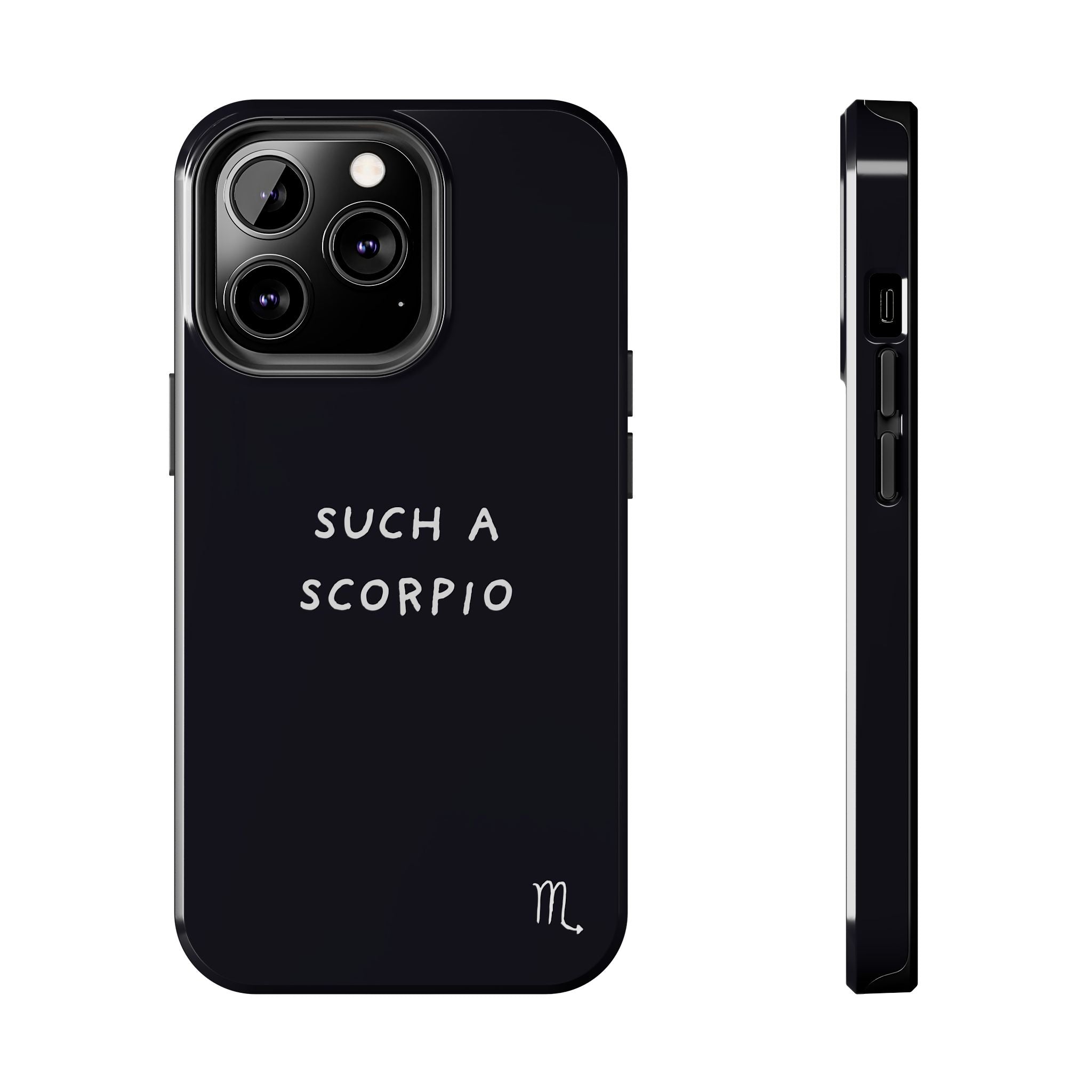"Such a Scorpio" Phone Case - Black/White