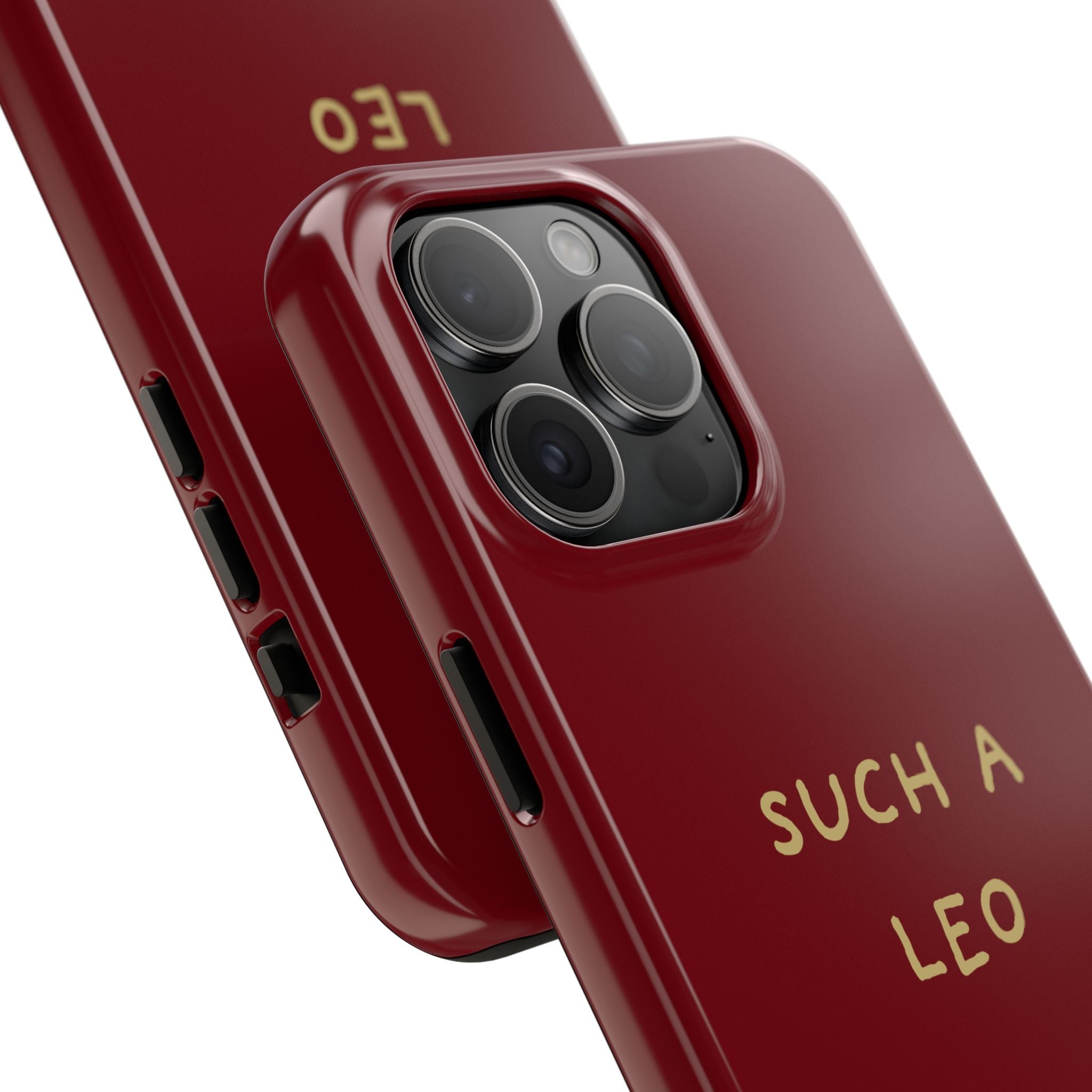 "Such a Leo" Phone Case - Red/Gold
