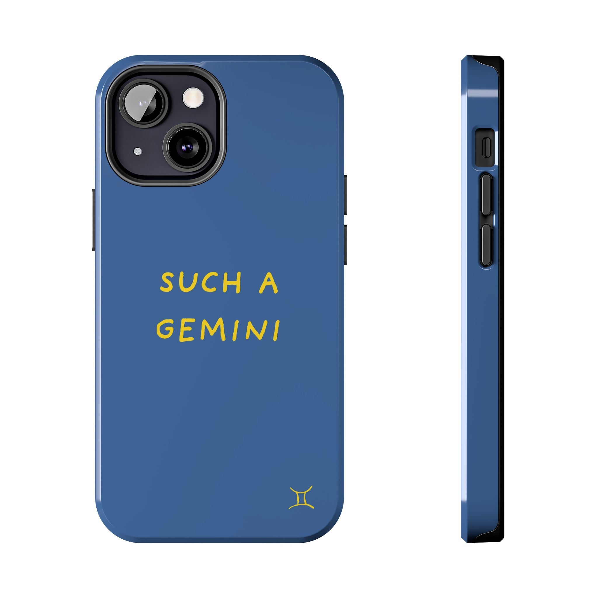 "Such A Gemini" Phone Case - Blue/Yellow