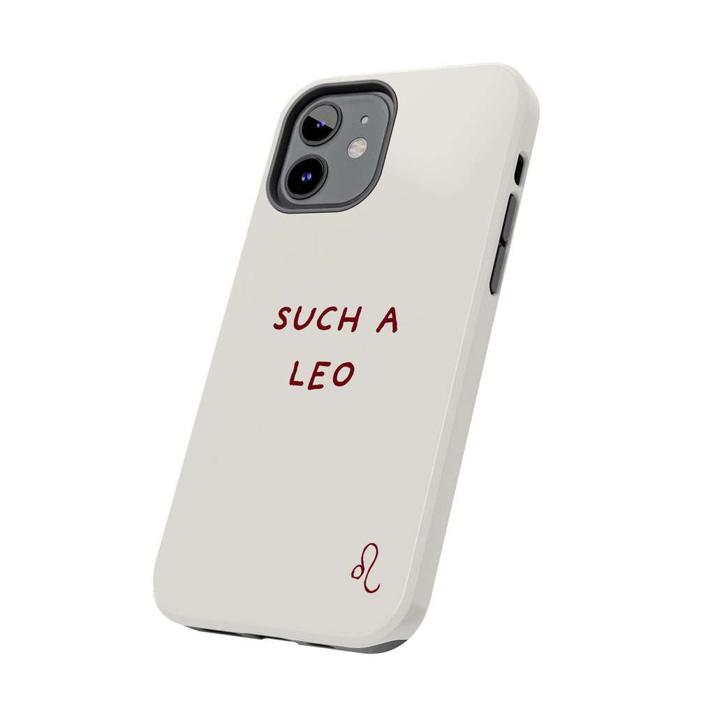 "Such a Leo" Phone Case - Cream/Red